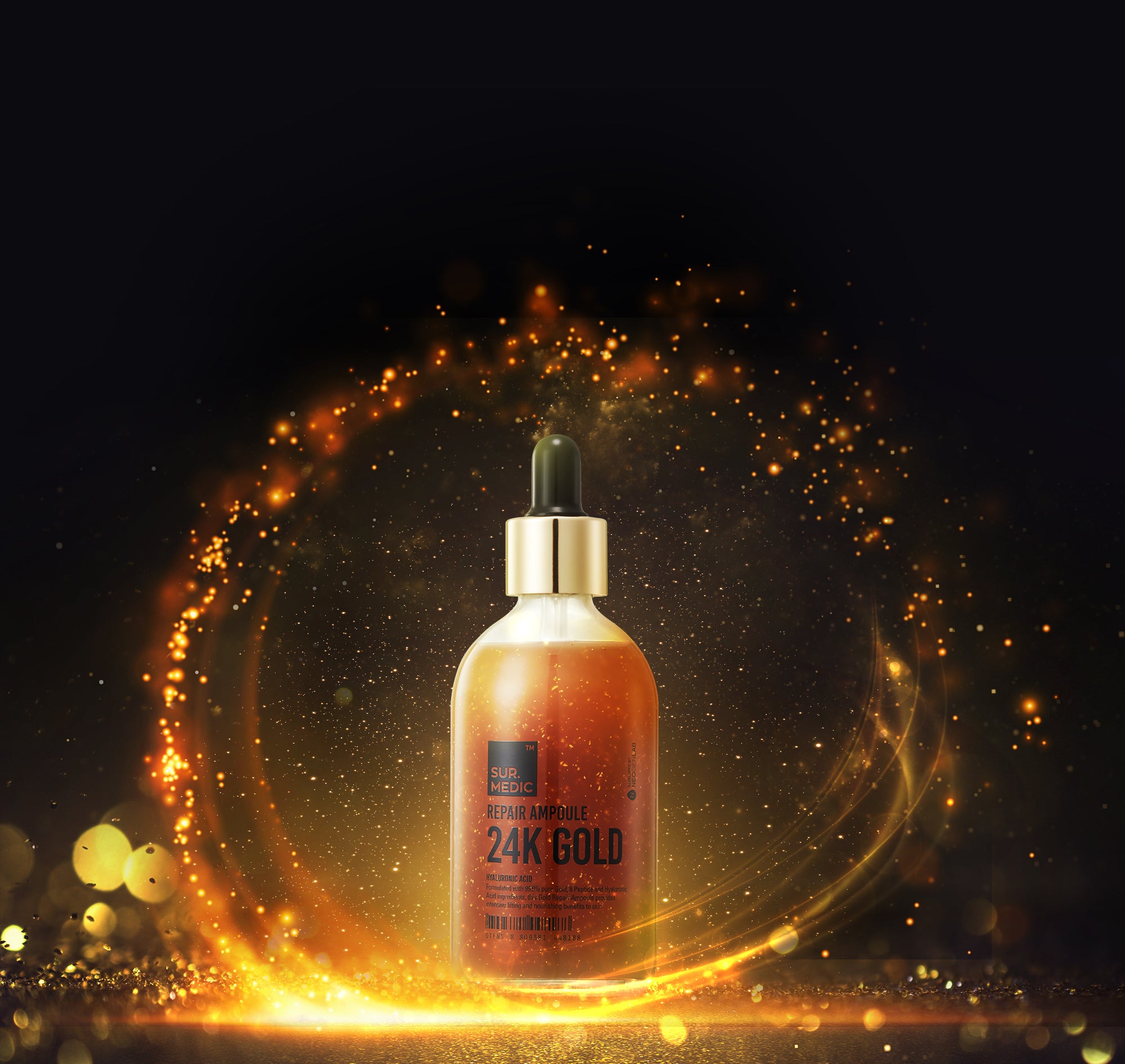 SUR.MEDIC+ 24K GOLD REPAIR AMPOULE 3.38 oz / 100ml