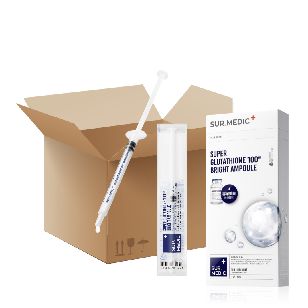 1BOX/ 39ea] SUR.MEDIC+ SUPER GLUTATHIONE 100TM BRIGHT AMPOULE 0.35 oz – SURMEDIC GLOBAL