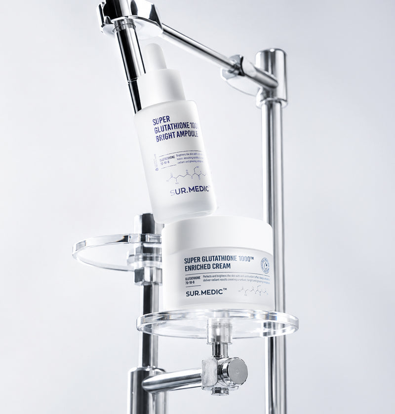 sur.medic super glutathione 100 bright ampoule SUR.MEDIC+ 100 0.35 oz / 10g (1g x 10ea) - Brightening, Skin Elasticity, Anti-aging, illuminating and hydrating care SUR.MEDIC+ SUPER GLUTATHIONE 100TM BRIGHT AMPOULE (1g*10ea) A brightening ampoule is highly enriched with fresh Glutathione 100TM SUR.MEDIC+ Super Glutathione 100 Bright