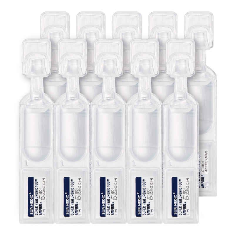 SUR.MEDIC+ SUPER HYALURONIC 100TM AQUA AMPOULE 0.28 oz / 10ml