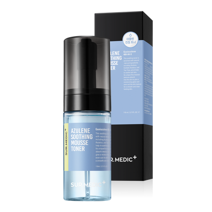 [1BOX/ 40ea] SUR.MEDIC+ AZULENE SOOTHING MOUSSE TONER 3.71 oz / 110ml