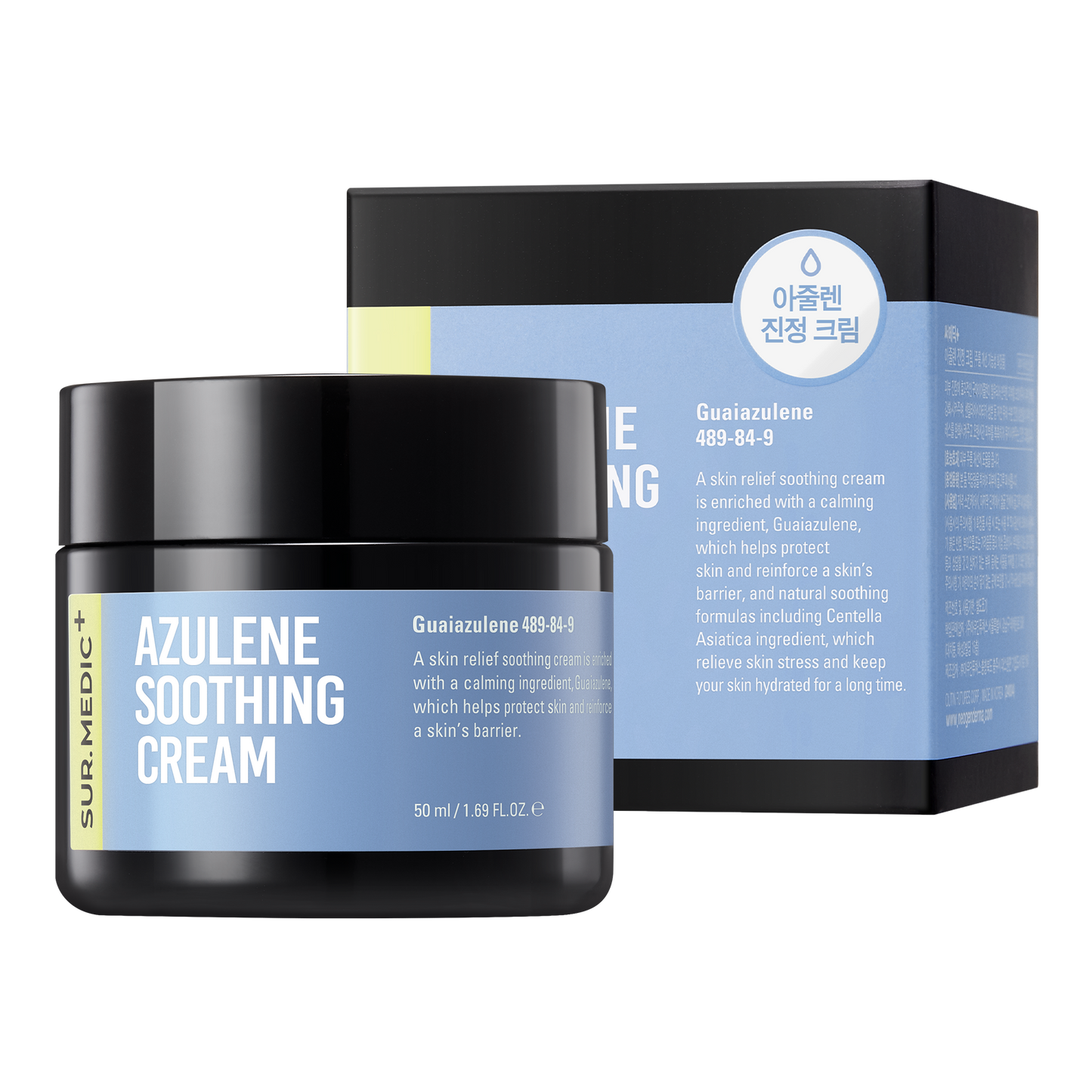 [1BOX/ 60ea] SUR.MEDIC AZULENE SOOTHING CREAM 1.69 oz / 50ml